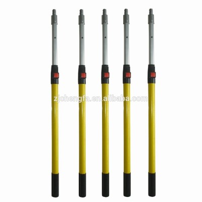 Newest china strong and high quality fiberglass two sections telescopic pole with press lock